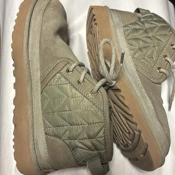 UGG Mens Size 8 Neumel Zip Quilting Chukka Boot Moss Green 1114194 Shoes - Picture 2 of 10